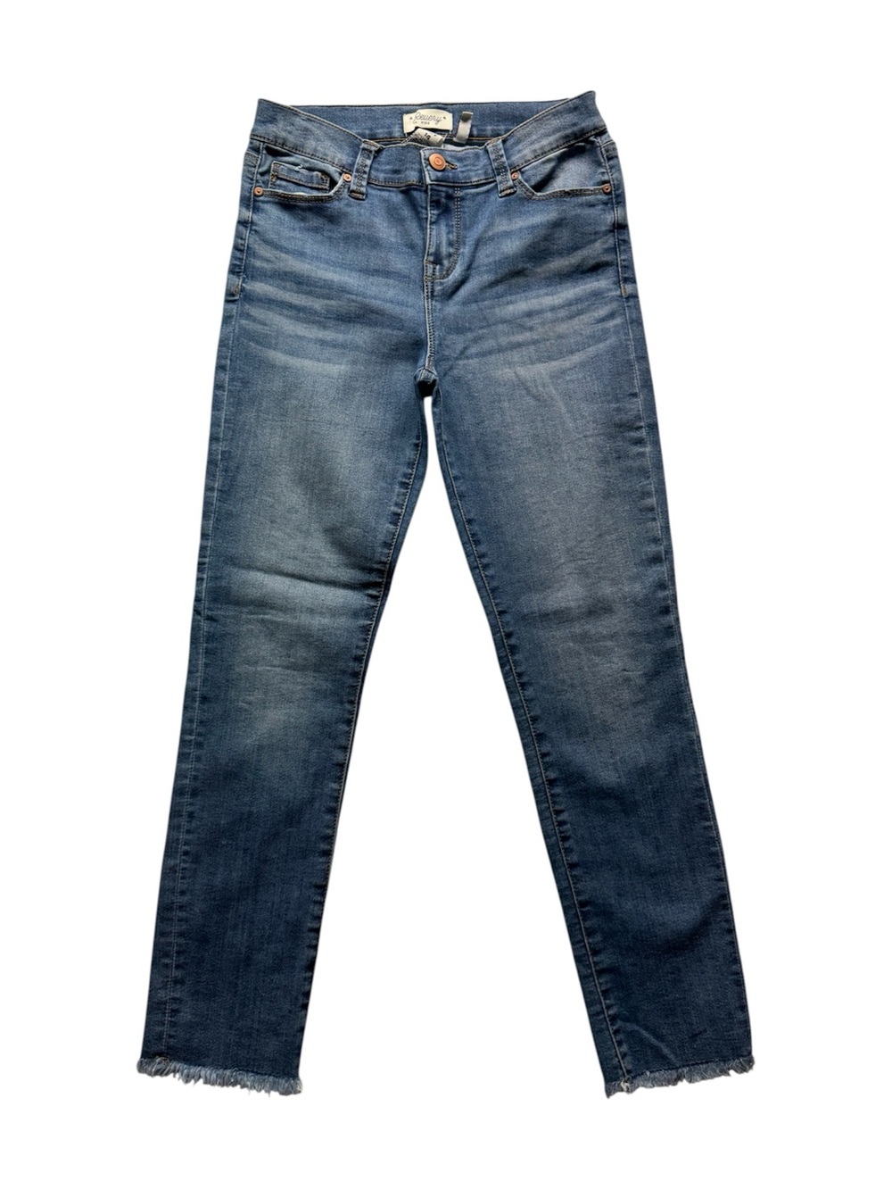 Revery Kids Girls Size 14 Ankle Skinny Jeans Medium Wash Stretch Denim